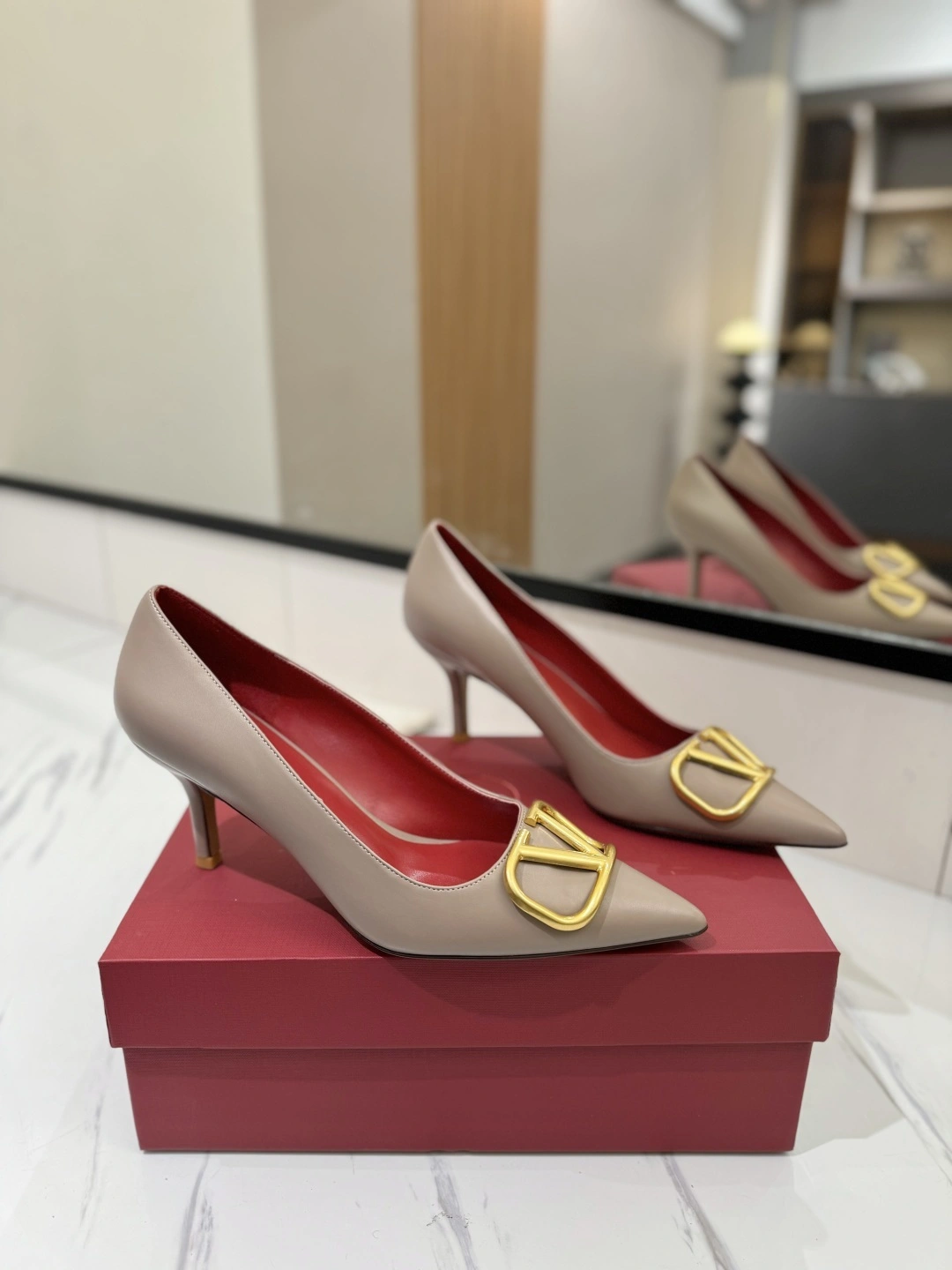 COCO-- V1859ti9o 1W2S0EN0DSHP45 Heel height：7.5CM goatskin Calfskin item:E-X138C3022